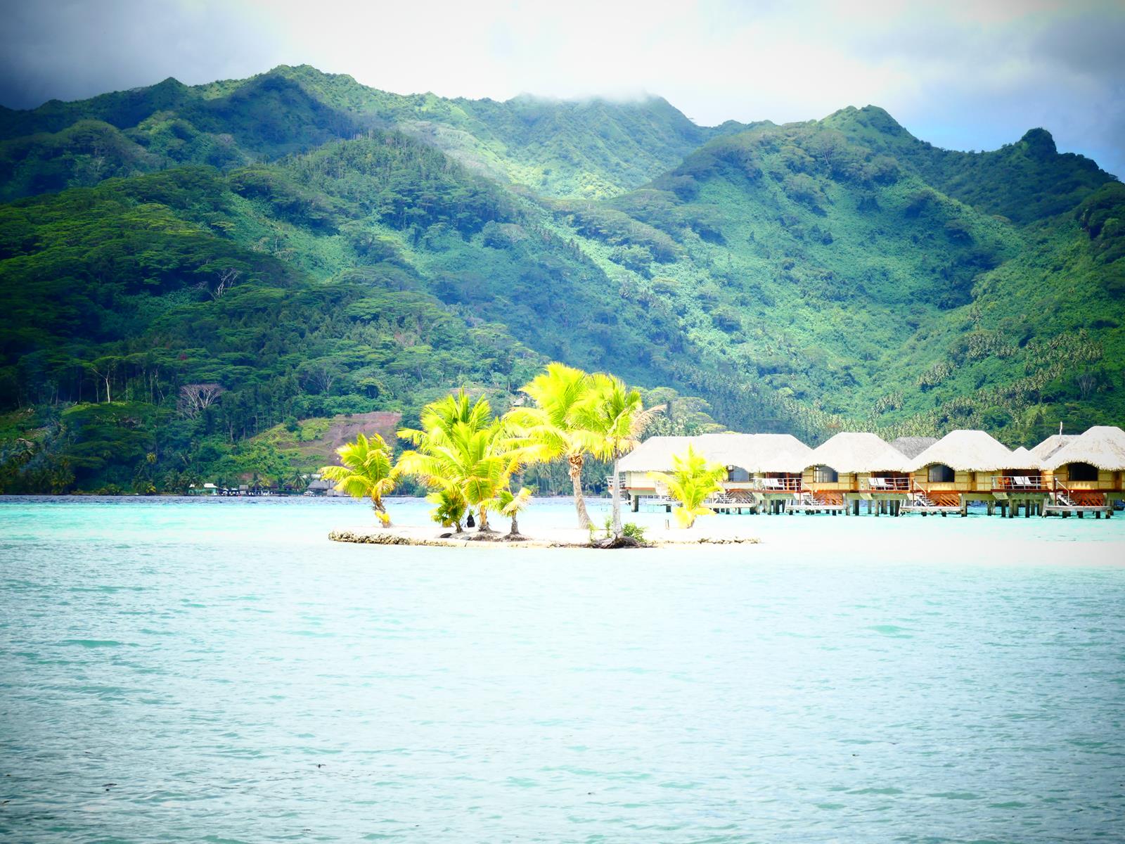 Tahaa Island resort and spa sur le motu Tautau juste en face de la pension