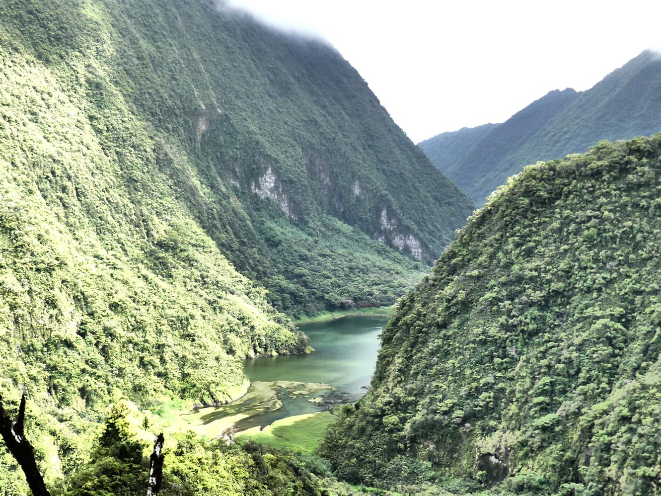 lac Vaihiria vu d'en haut