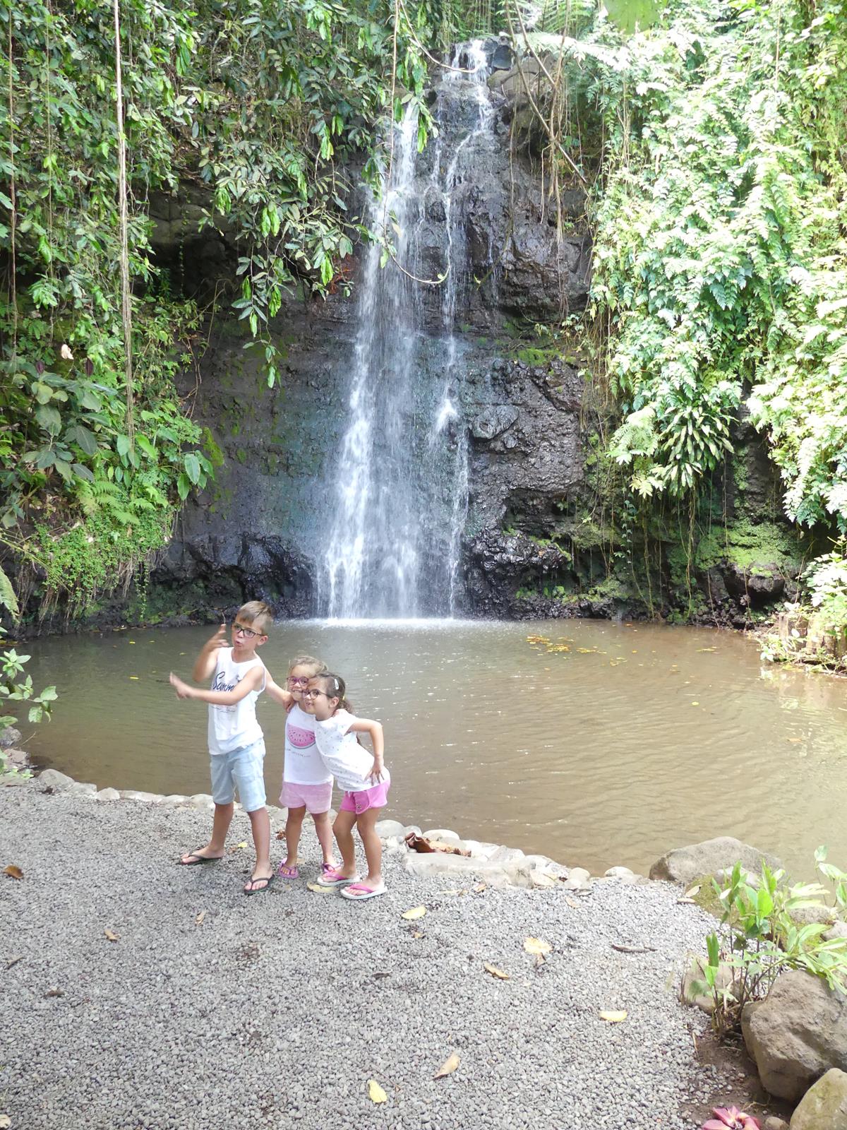 au jardin d'eau de Vaipahi