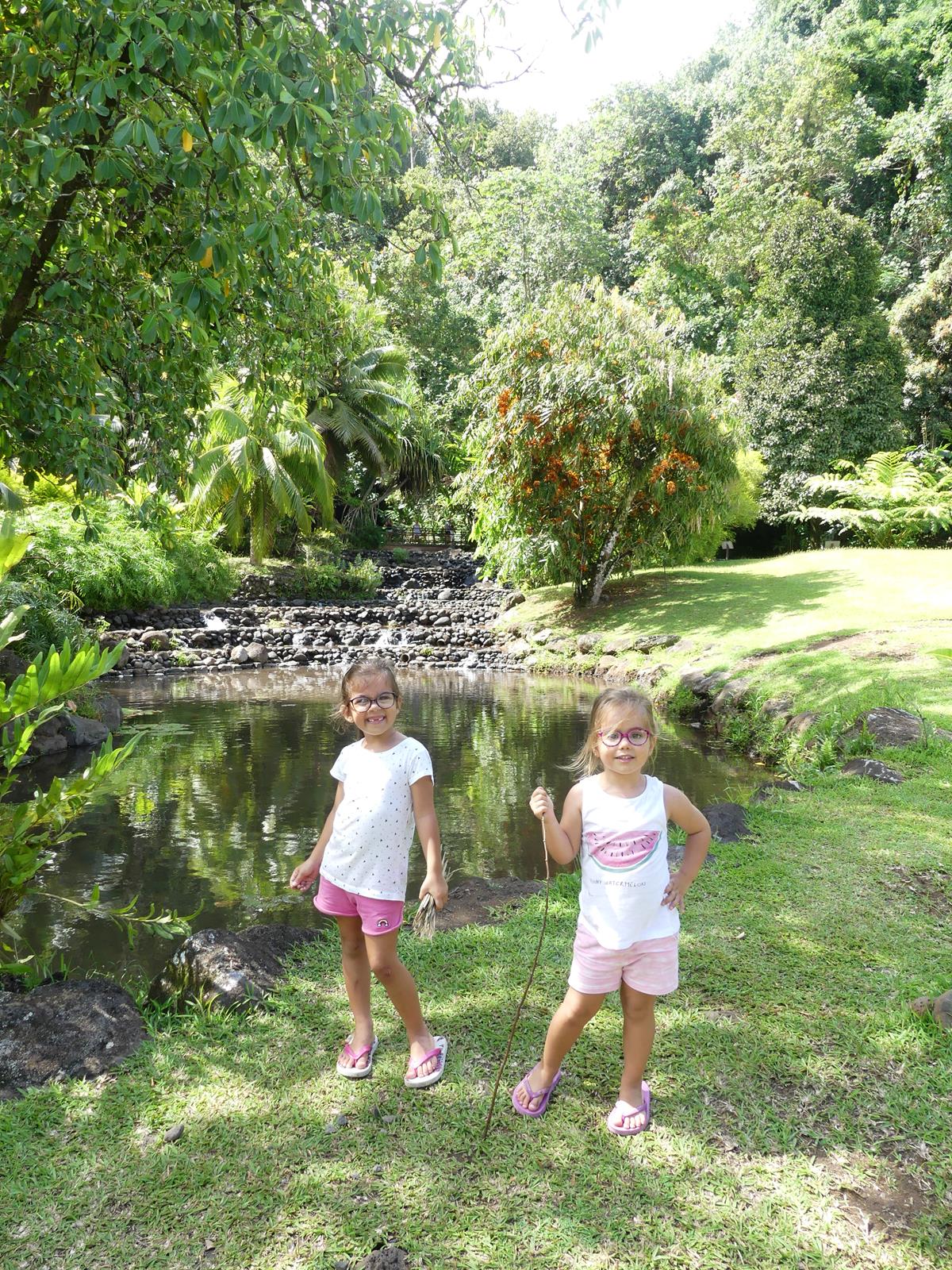 au jardin d'eau de Vaipahi