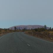 vue sur Ayers Rock (Uluru pour les aborigènes)