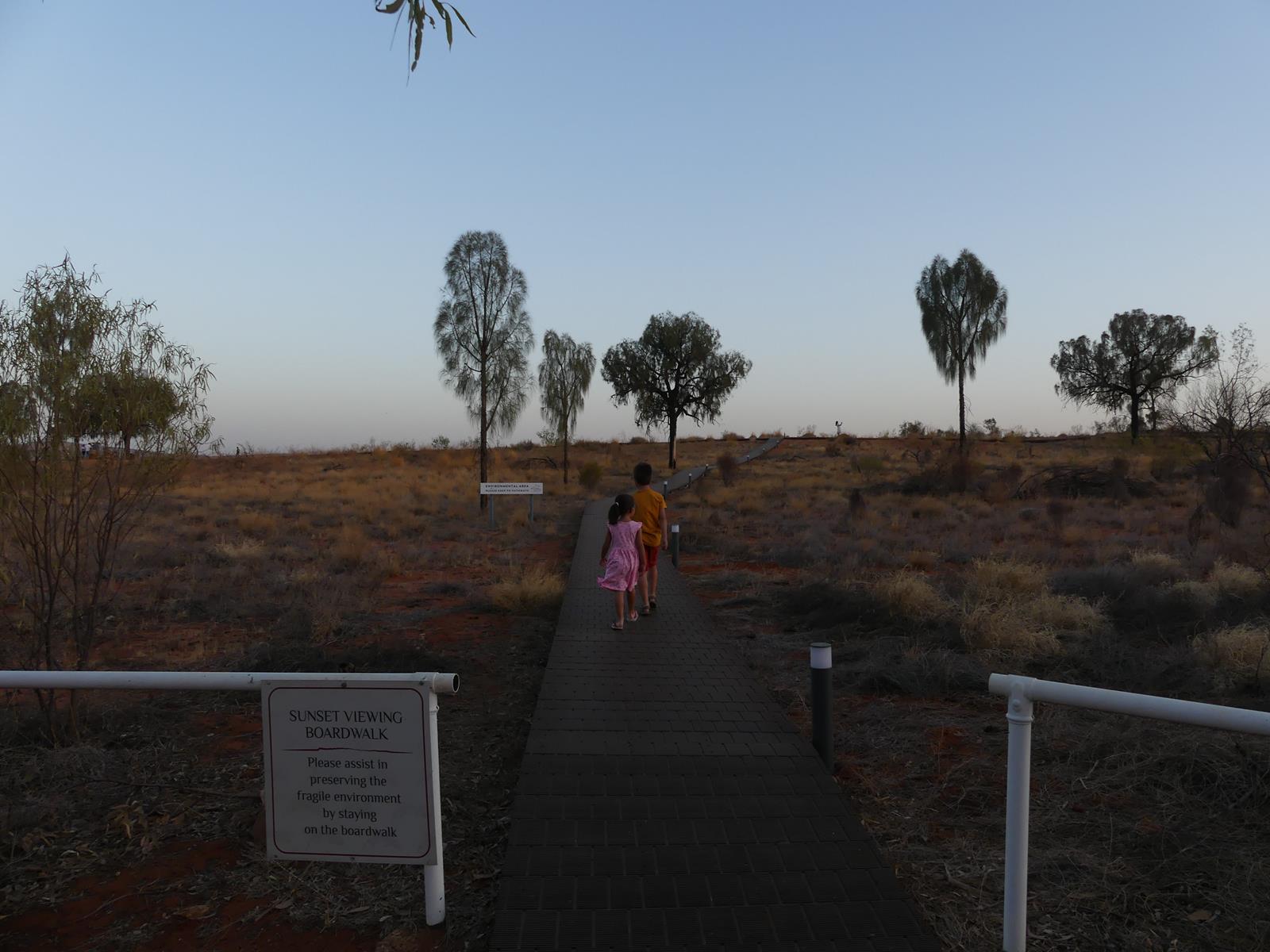 coucher de soleil à Ayers Rock