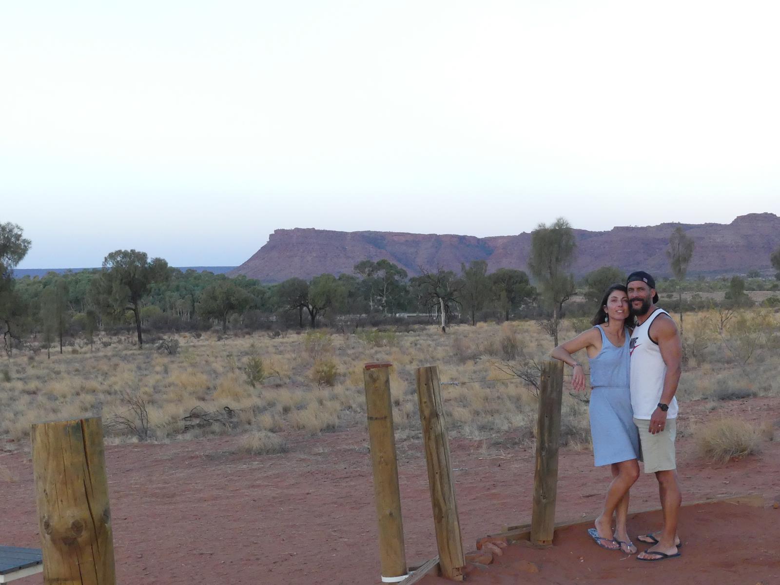 coucher de soleil à Ayers Rock