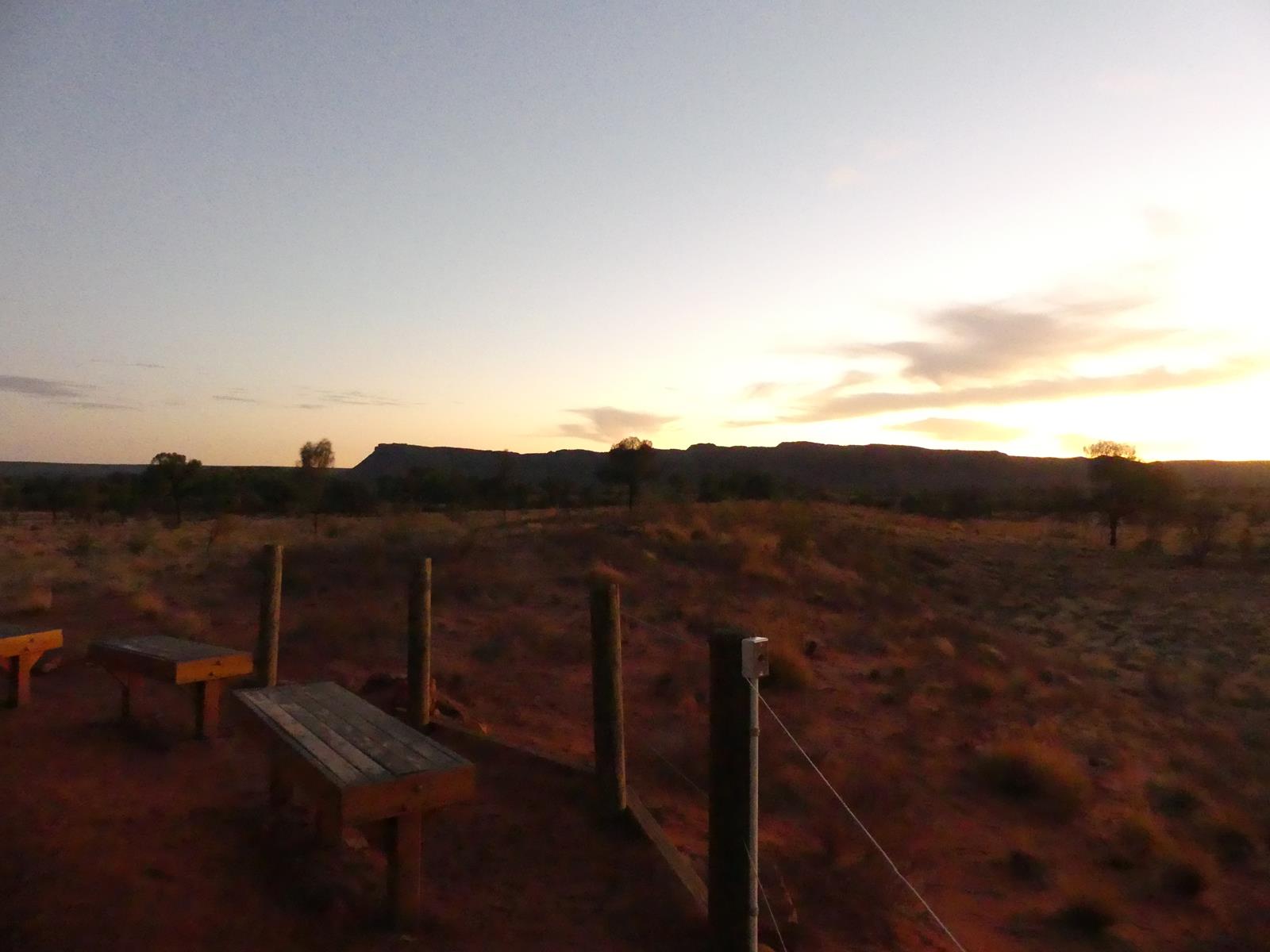 coucher de soleil à Ayers Rock