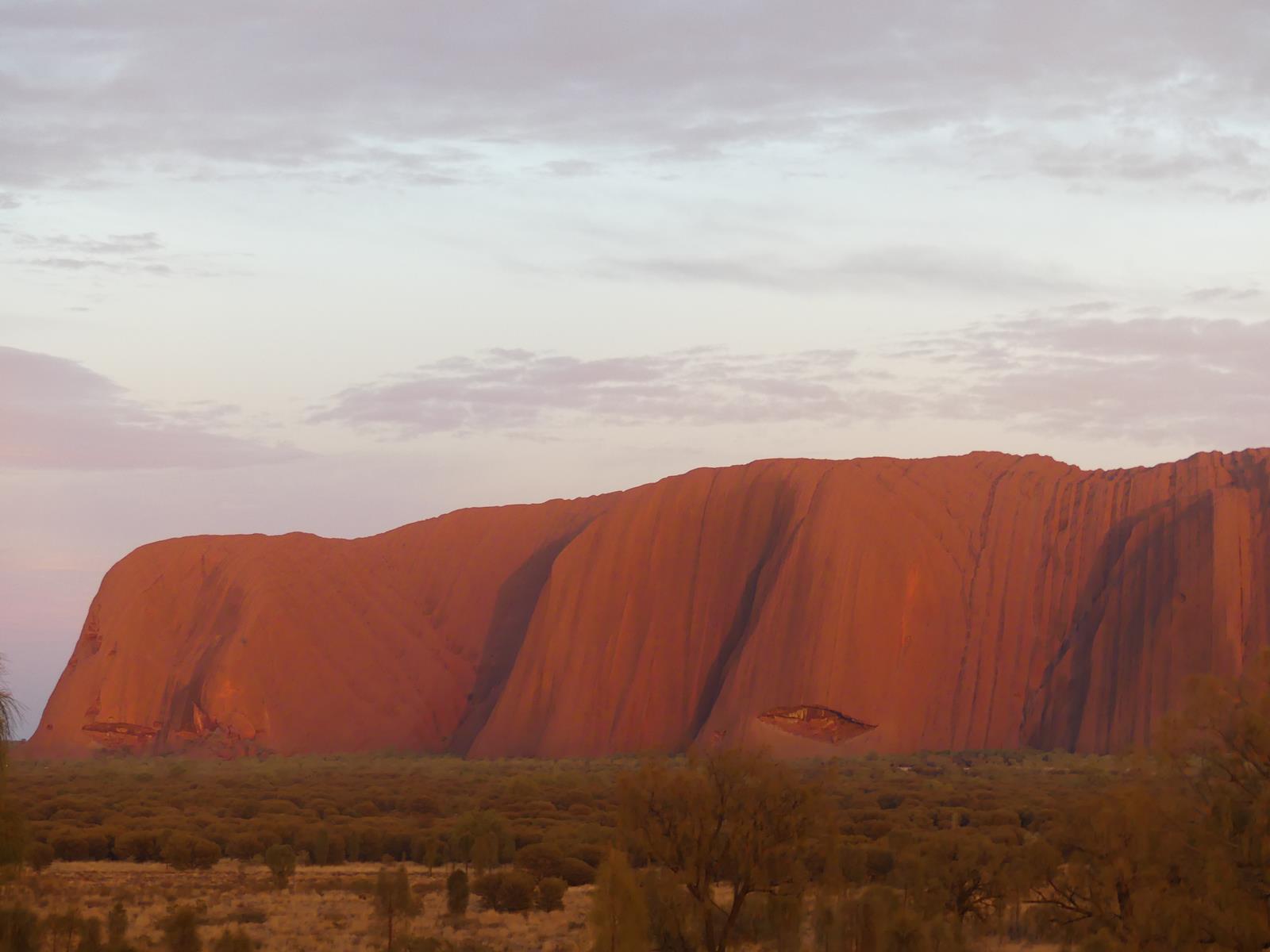 Lever de soleil à Ayers Rock à 05h50