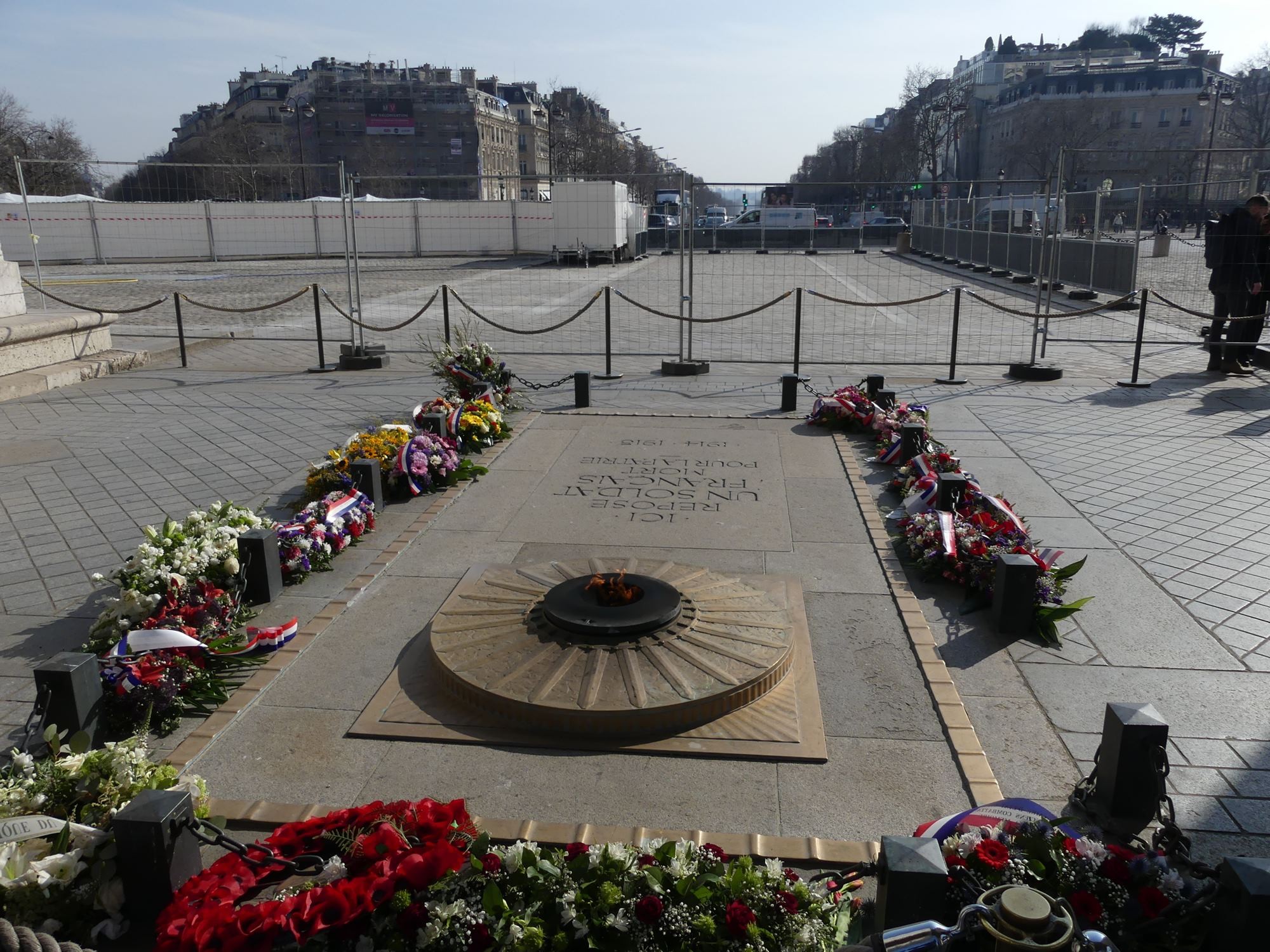 La tombe du Soldat inconnu (place de l'Etoile)