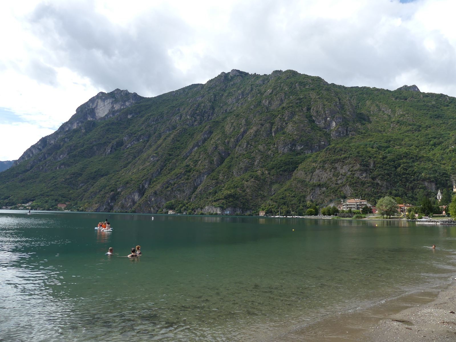 baignade au lac de Lugano