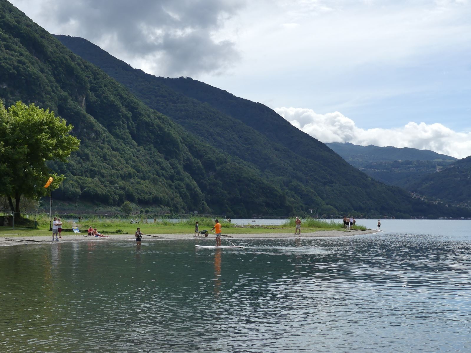 baignade au lac de Lugano