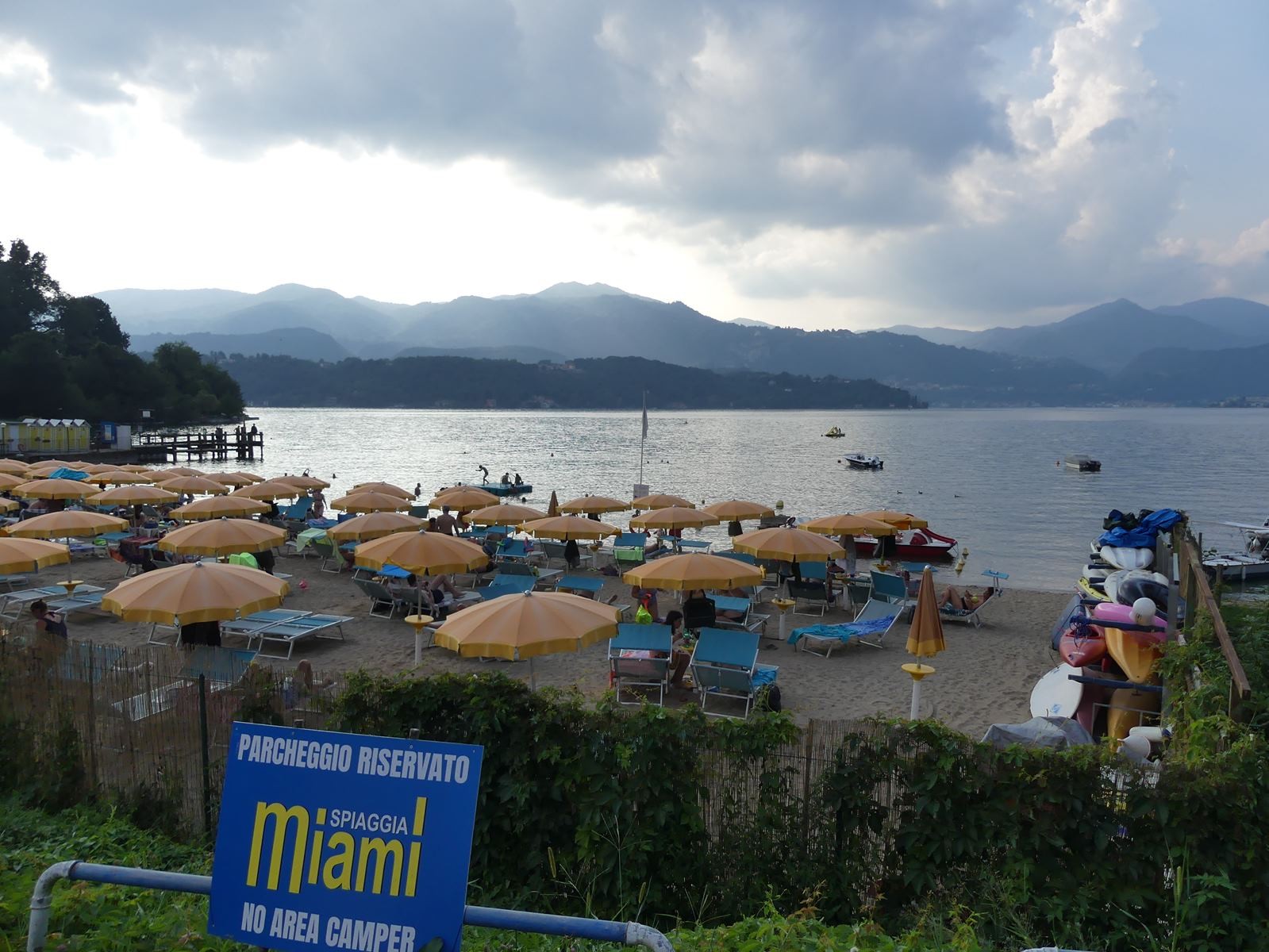 Spiaggia Miami sur les bord du lac d'Orta