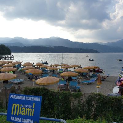 Spiaggia Miami sur les bord du lac d'Orta